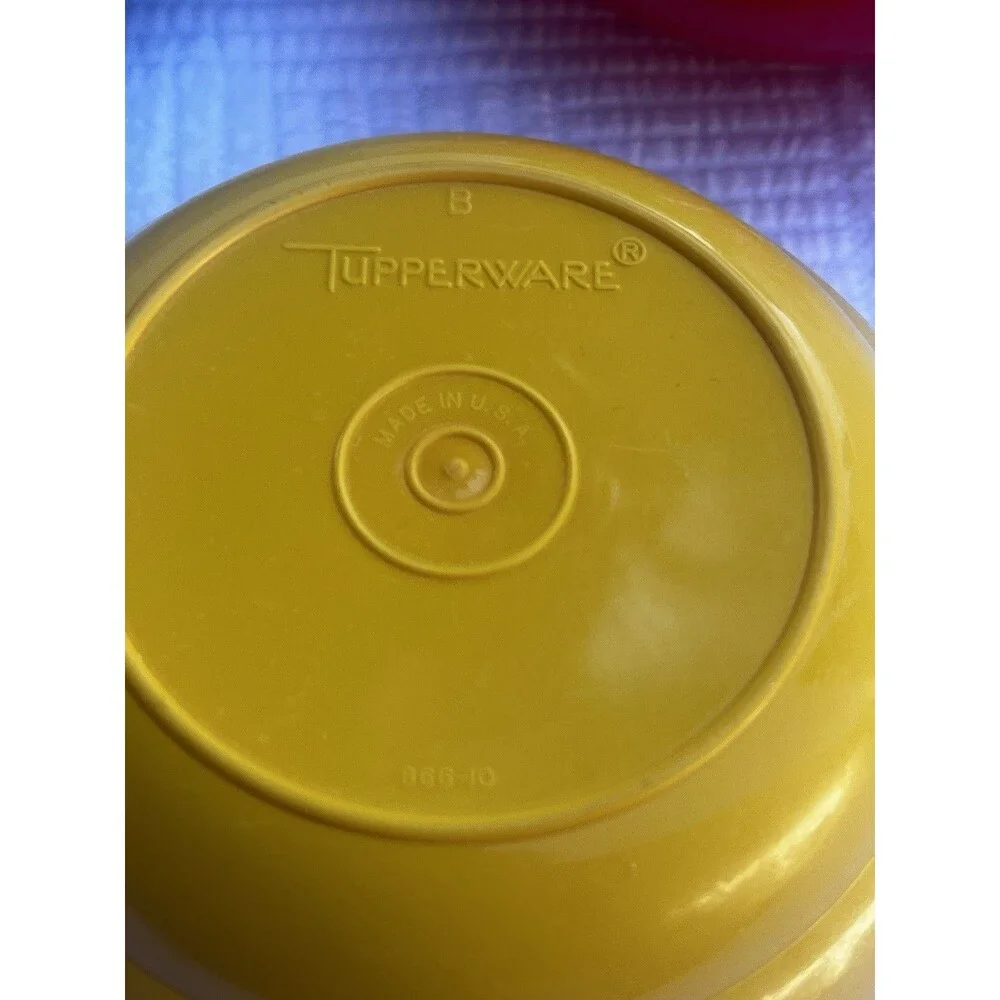 Vintage Tupperware 7 Bowl Set 1960s 1970s Harvest Colors USA 800-10
